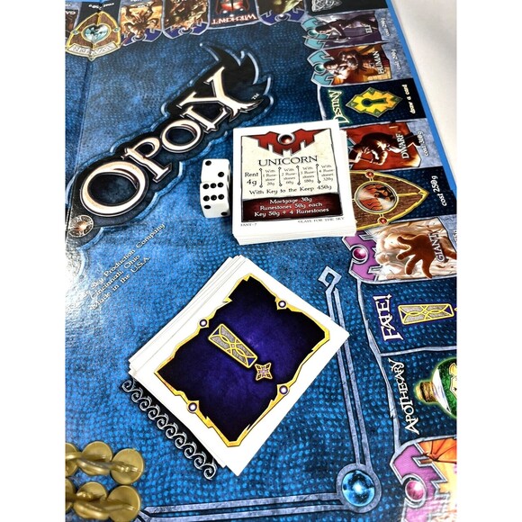 Fantasy Opoly Fantasy Board Game One Epic Quest Late for the Sky Complete - Picture 11 of 16